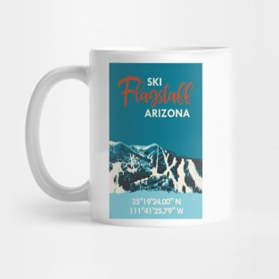 Ski Flagstaff GPS Vintage Poster Mug